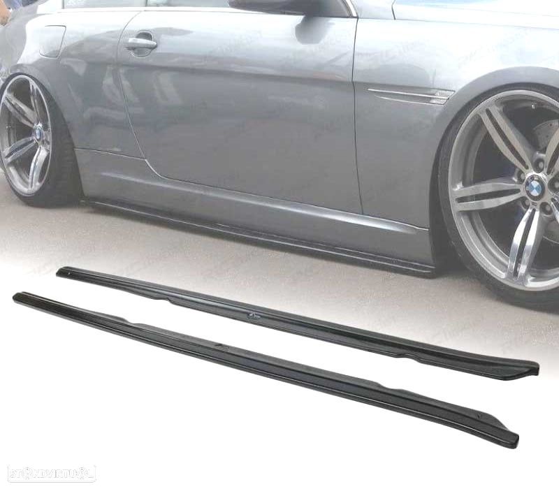EXTENSÕES DE EMBALADEIRAS LATERAIS BMW E63 E64 03-10 PRETO - 1