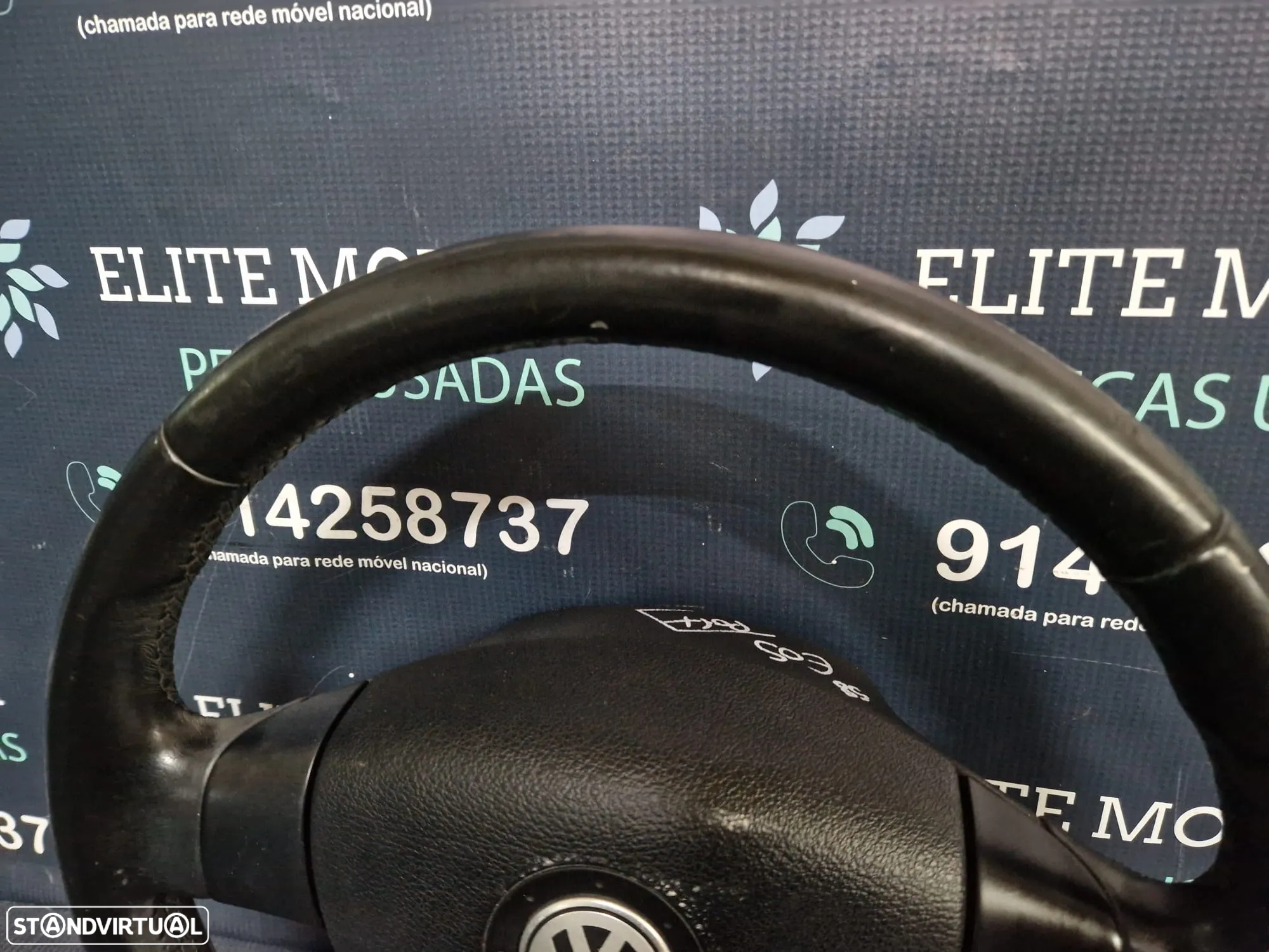 Volante usado pele com airbag VW GOLF V 5 JETTA PASSAT TOURAN CADDY - 5