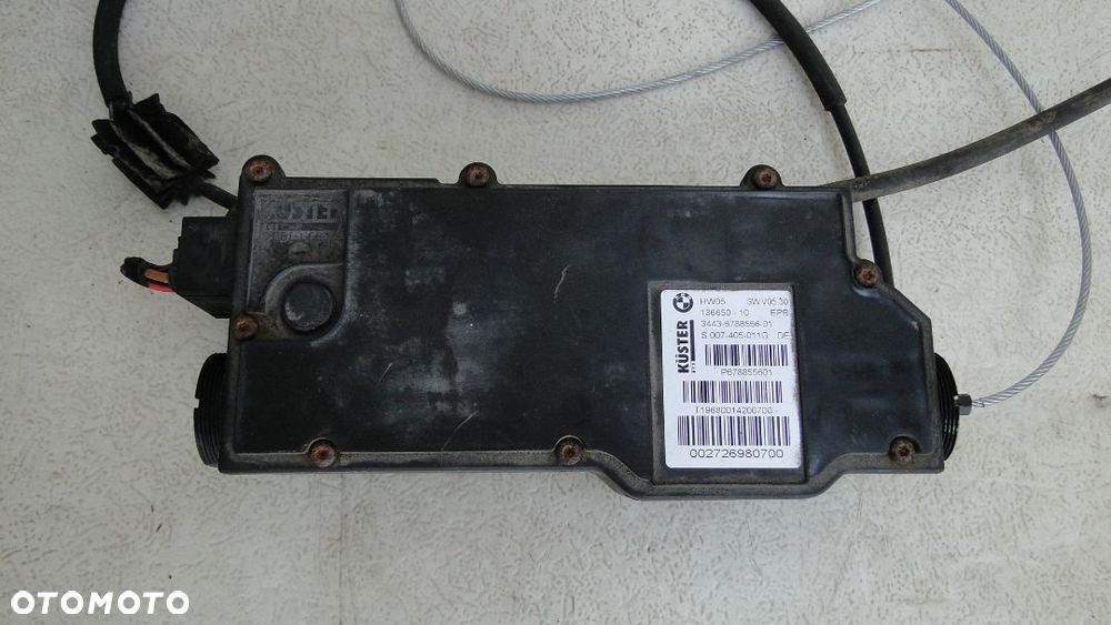 BMW X5 E70 X6 E71 MECHANIZM STEROWNIK SILNICZEK HAMULCA RĘCZNEGO EUROPA - 2