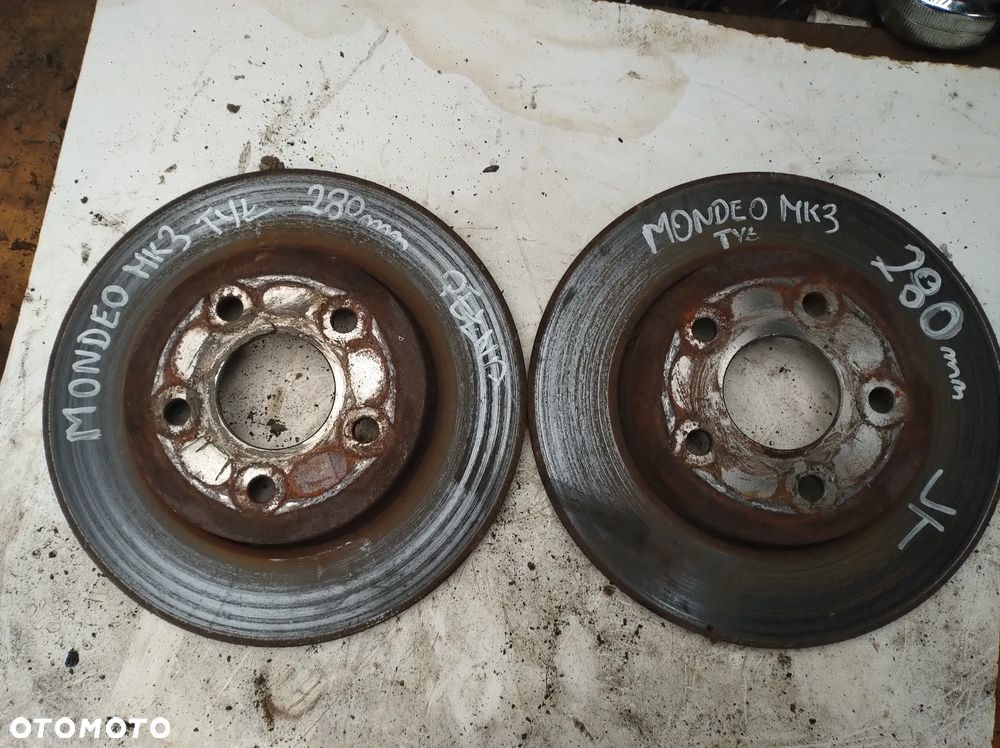 FORD mondeo MK3  tarcza hamulcowa 275mm  tyl 280mm - 4