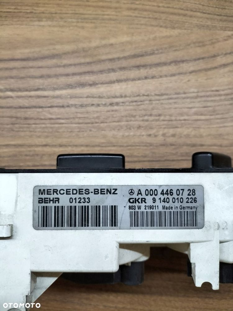 panel sterowanie nawiewu mercedes-benz oe a0004460728 - 3