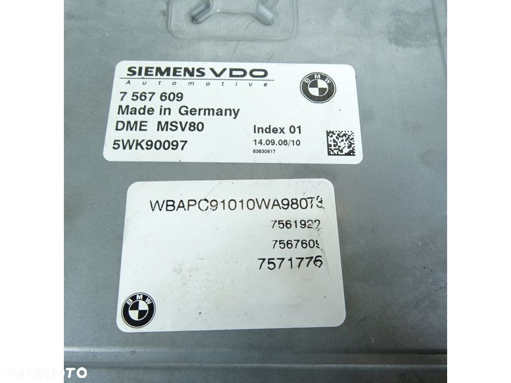 BMW X3 E83 3.0 V6 STEROWNIK 7567609 - 3