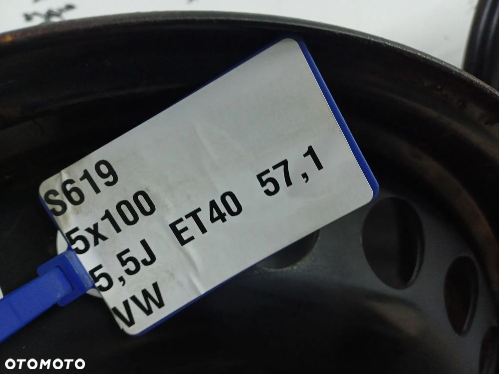 felgi stalowe 5x100 15 Audi A1 seat ibiza skoda fabia praktik Roomster S619 - 7