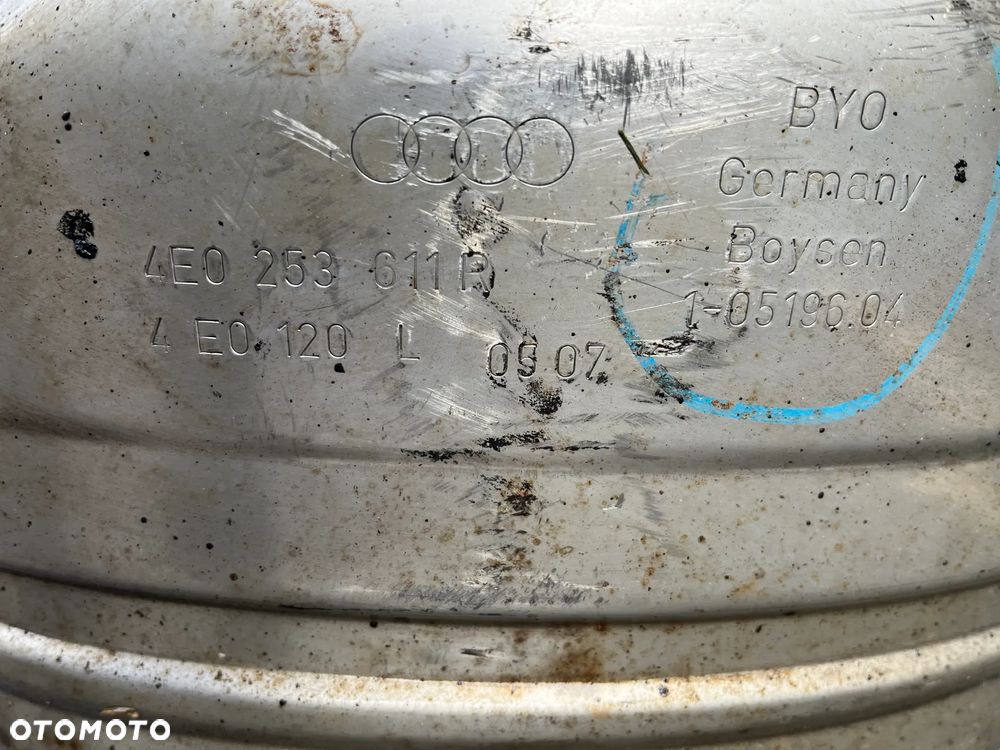 Tłumik wydech AUDI A8 D3 LIFT 3.0 TDI 4E0253612E 4E0253611R - 3