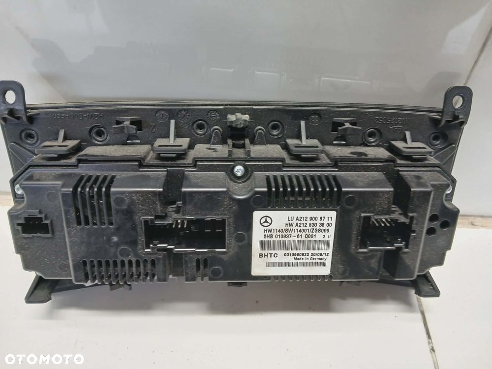 PANEL KLIMATYZACJI MERCEDES E W212 2012 AVANTGARDE A2129008711 - 5