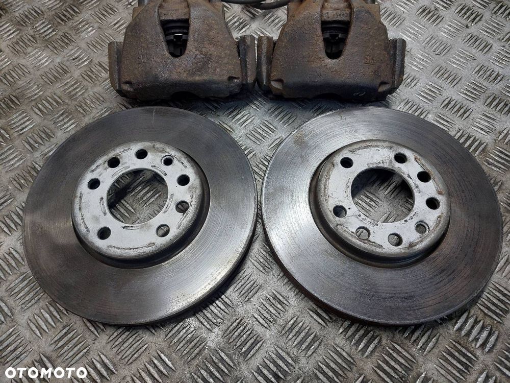 TARCZE HAMULCOWE PRZÓD + KLOCKI + ZACISKI OPEL MERIVA B 1.4 16V - 2