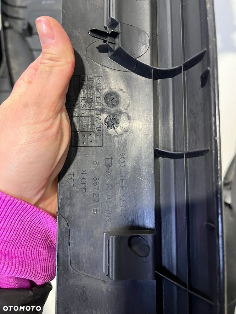 PLASTIKI WNETRZE AUDI A4 B8 TUNEL ŚRODKOWY - 17