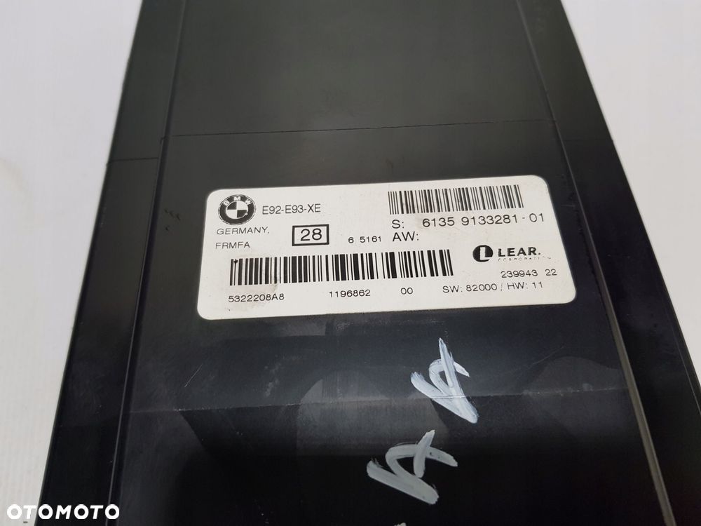 MODUŁ STEROWNIK ŚWIATEŁ BMW E90 E91 E92 9133281 - 7