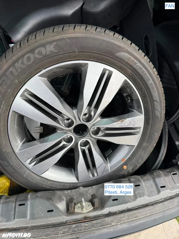 Janta Roata Originala in stare foarte buna aluminiu Hyundai IX35 SantaFe Tucson 6.5J x 18 ET51 225/55/R18H