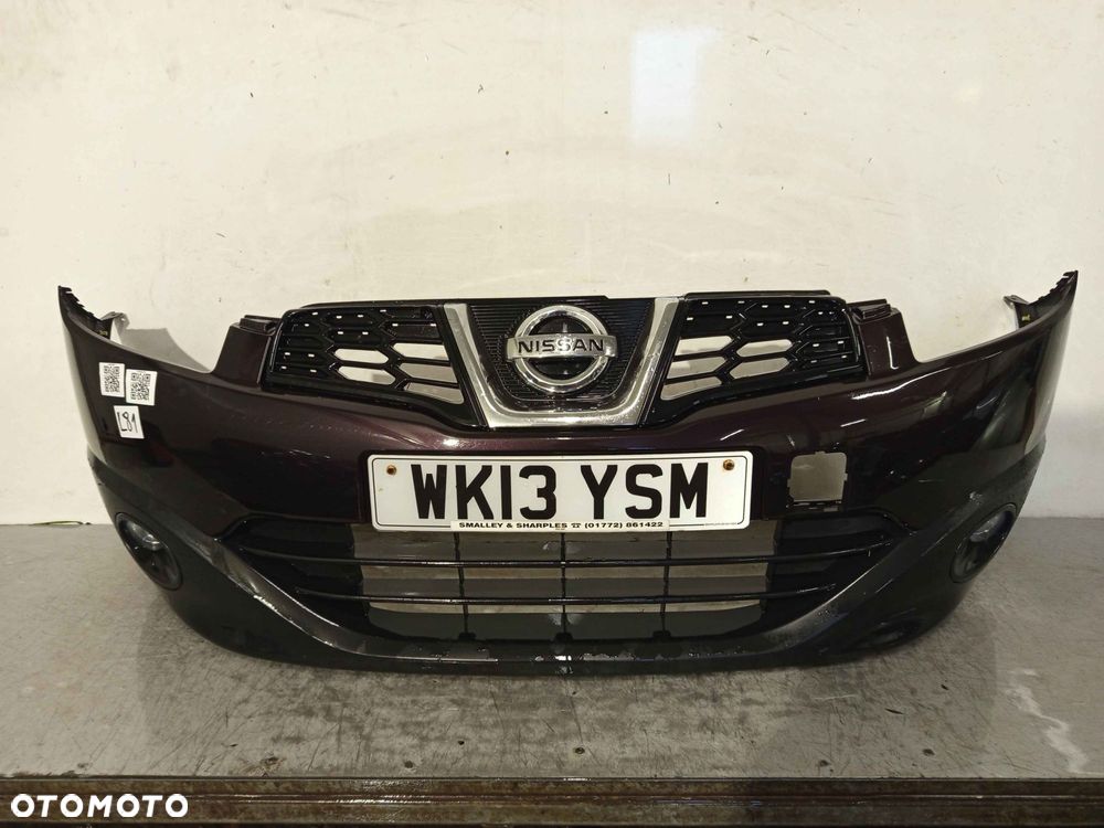 + ZDERZAK PRZÓD PRZEDNI NISSAN QASHQAI 1 I J10 LIFT FL GAB CIEMNY FIOLET HALOGENY - 1