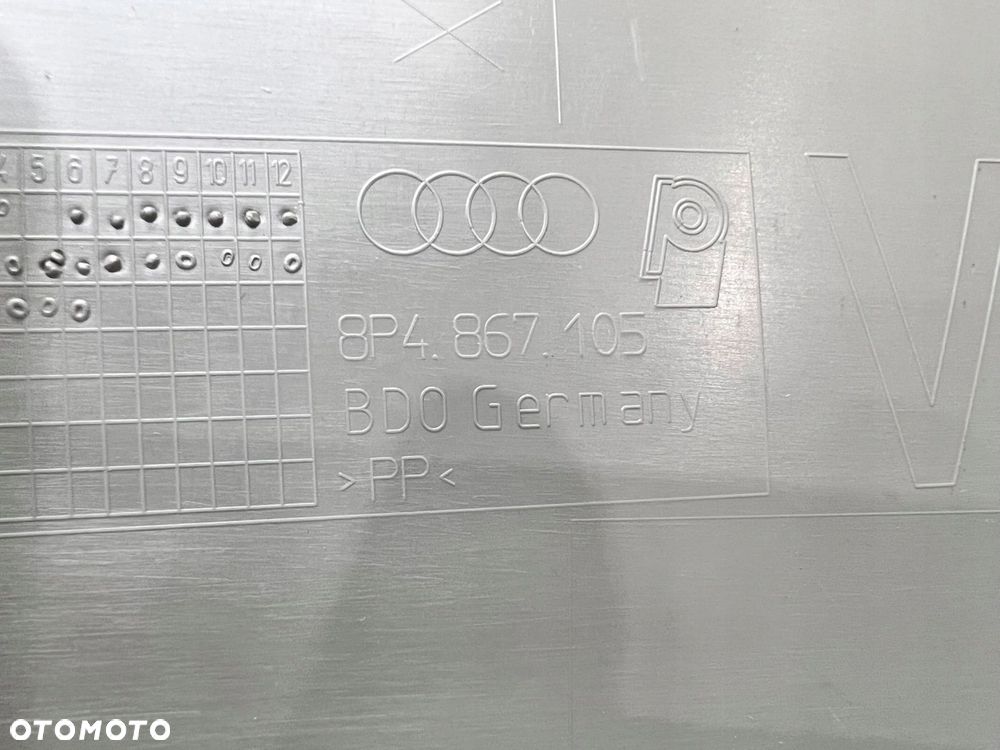 BOCZEK DRZWI LEWY PRZÓD AUDI A3 8P 8P4867105 - 2