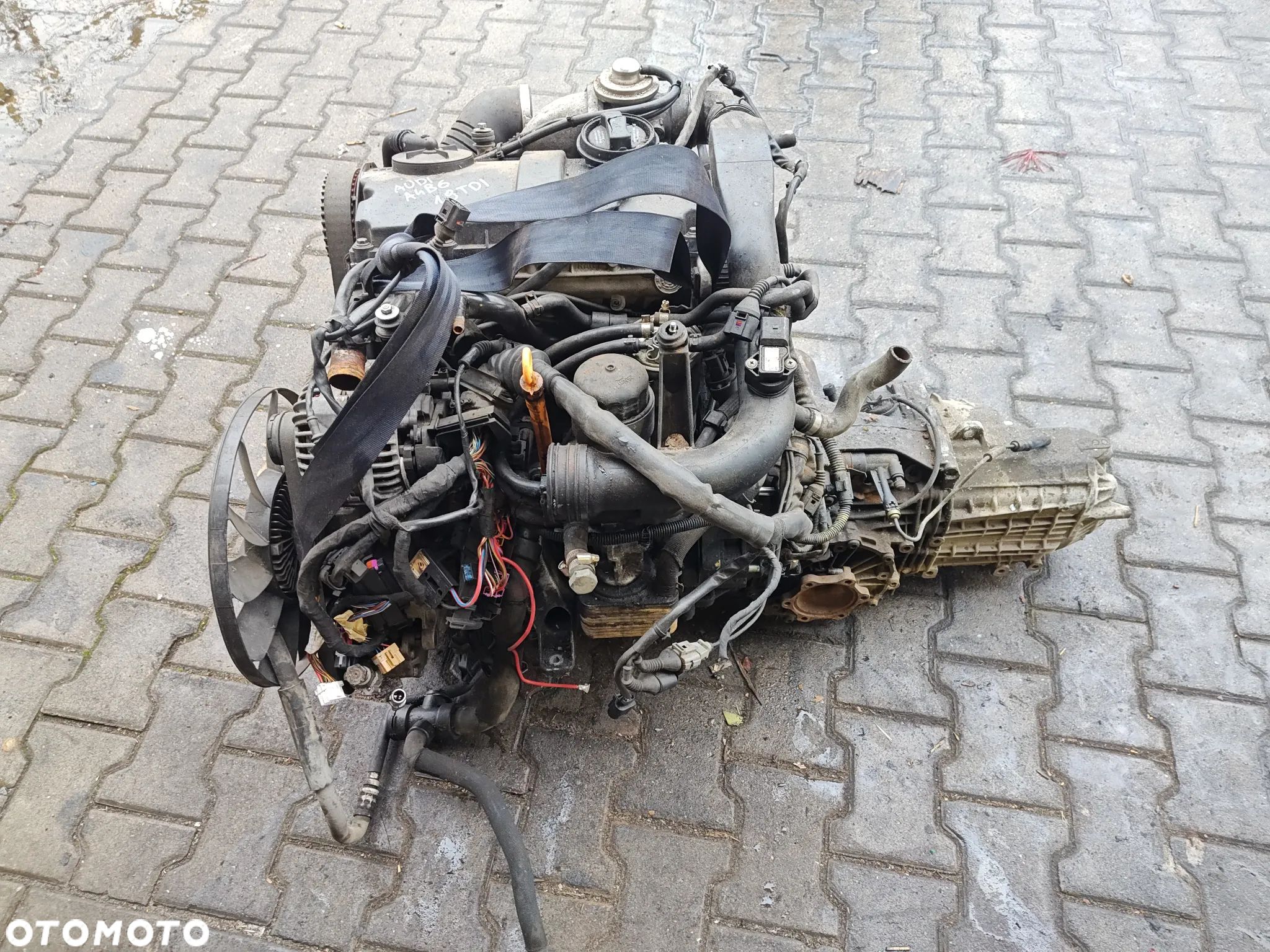 SILNIK 1.9 TDI AWX 130km kompletny skrzynia komputer - 1