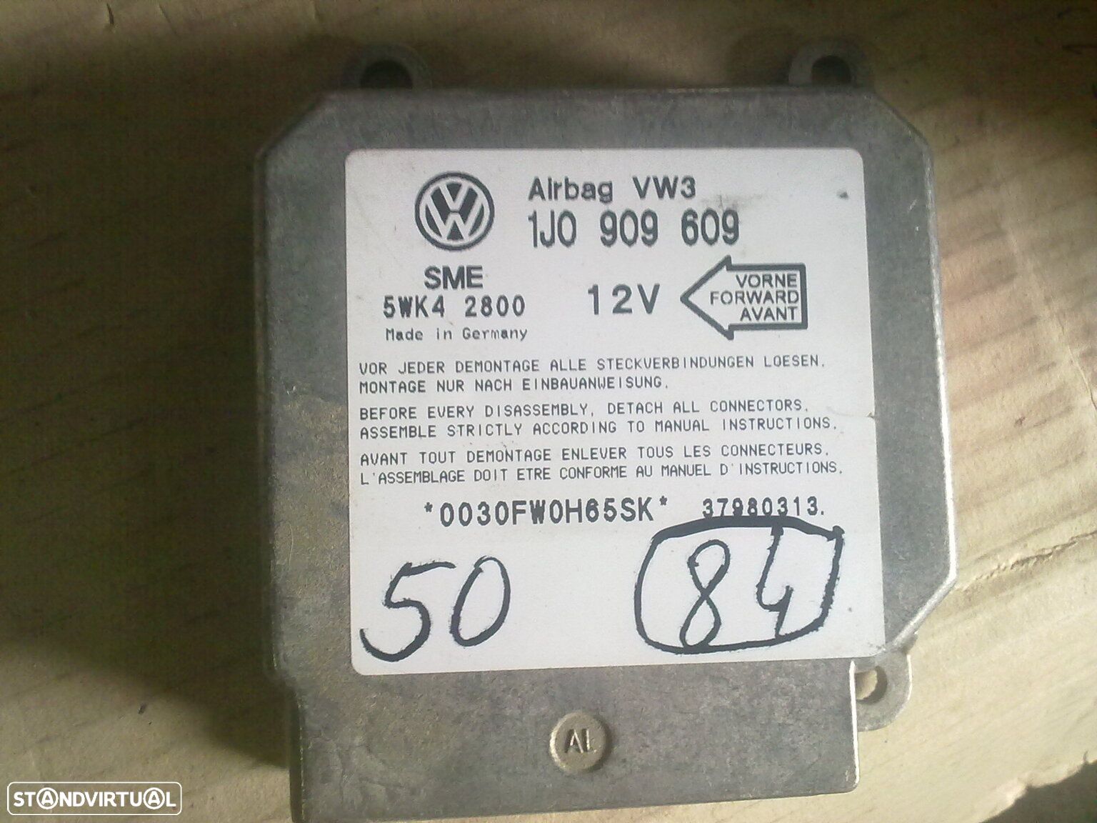 Modulo Airbag 1J0909609 VW GOLF 4 - 1