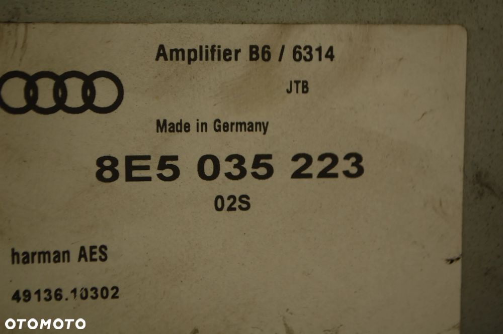 WZMACNIACZ ANTENY 8E5035223 AUDI A4 B6 B7 SEDAN - 5