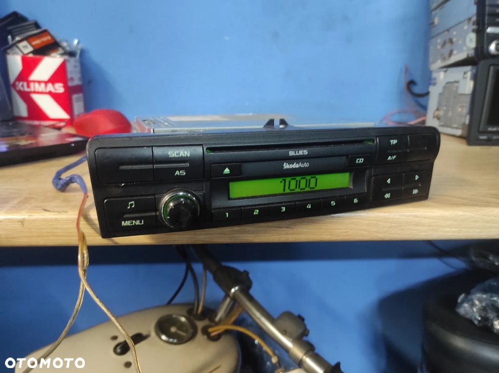RADIO SKODA OCTAVIA 2 SKODA AUTO BLUES 1Z0035152E ROZKODOWANE WYSYŁKA !!!!! - 1