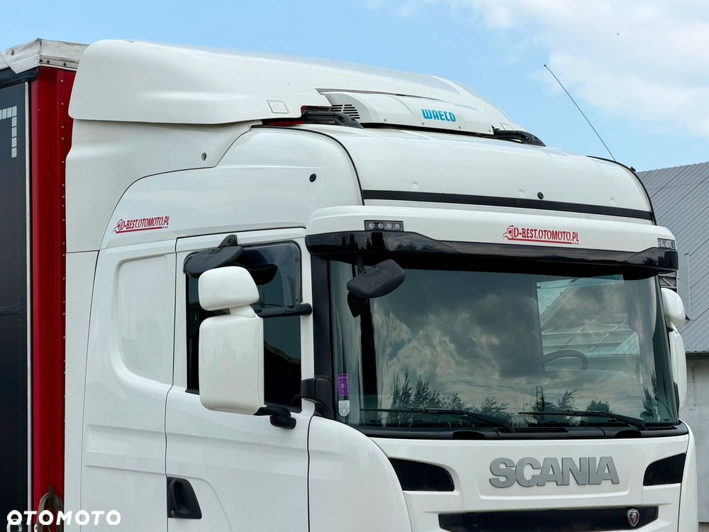 Scania G360 / FIRANKA / 20 EUROPALET / SYPIALKA / AUTOMAT / KLIMA POSTOJOWA / 540 TYŚ KM / ZSUWANY DACH / 2016 / EURO 6 - 9