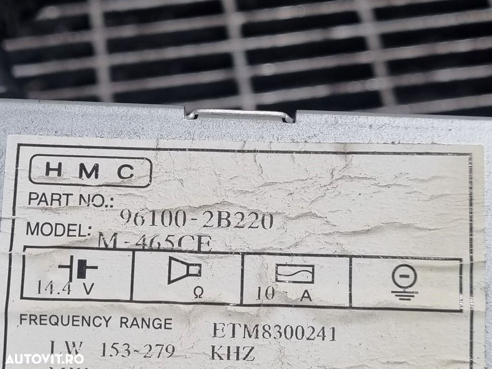 Cd player Hyundai Santa Fe 2 2006 - 2012 (1262) 961002b220 - 4