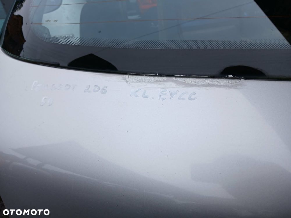 Peugeot 206 klapa bagażnika kod lakieru EYCC - 5