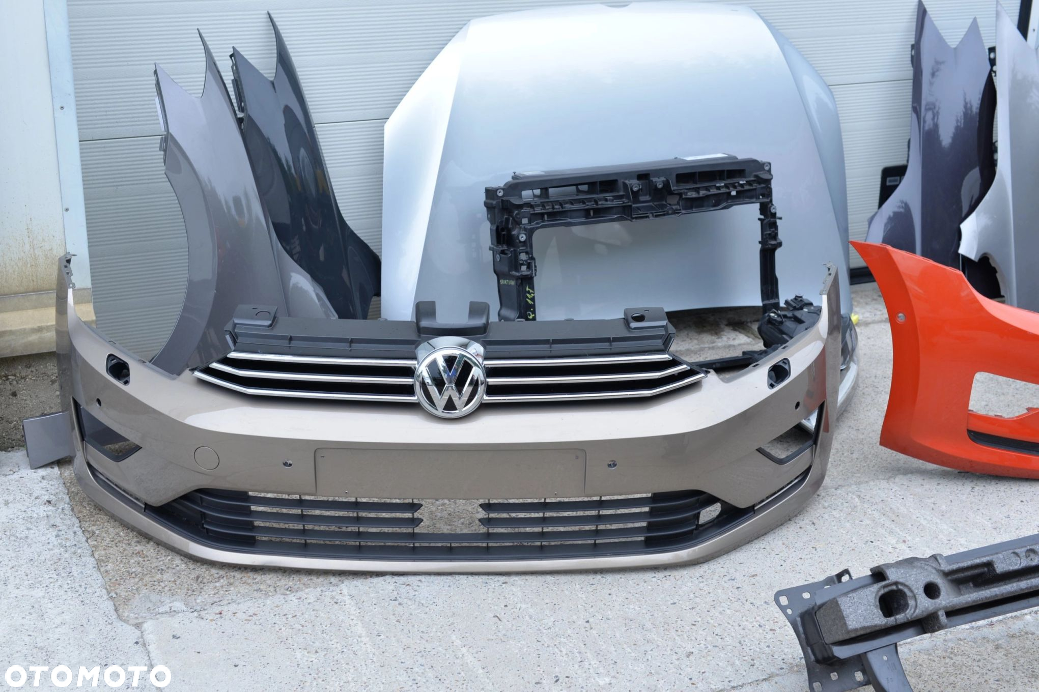 MASKA ZDERZAK GRILL BŁOTNIK LAMPA H7 XENON PAS BELKA VW GOLF SPORTSVAN - 5