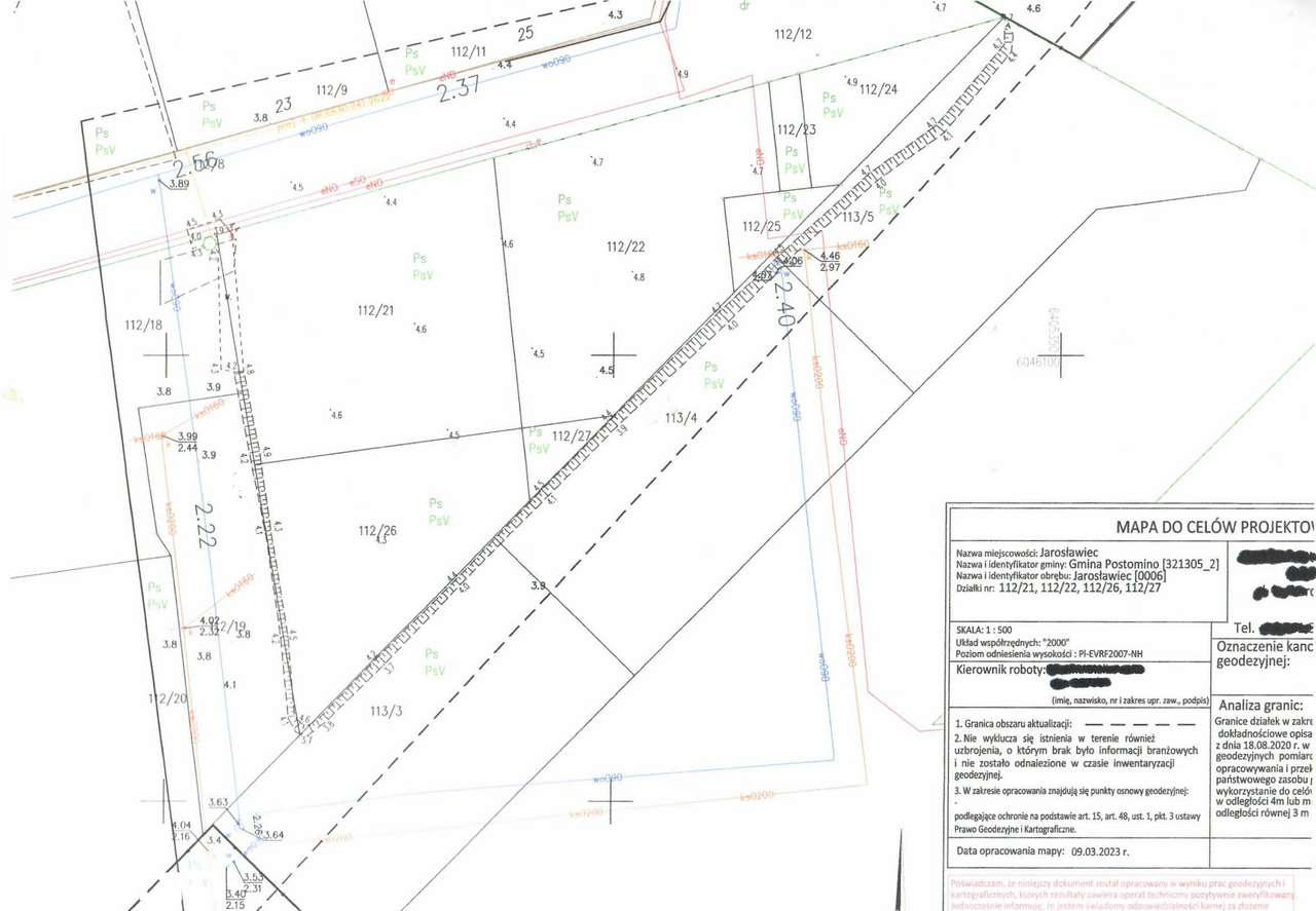 Działka budowlana  1100m2 - Jarosławic - Pełny obrazek: 2/5