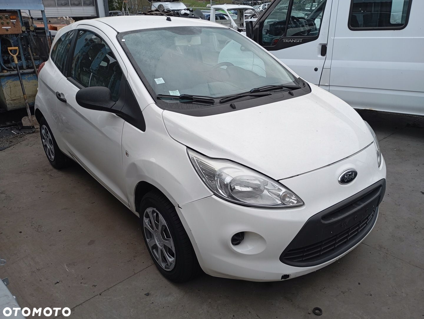 FORD KA II 2 MK2 1.2 PRZÓD ZDERZAK BŁOTNIK MASKA LAMPA REFLEKTOR BIAŁY F9 - 3