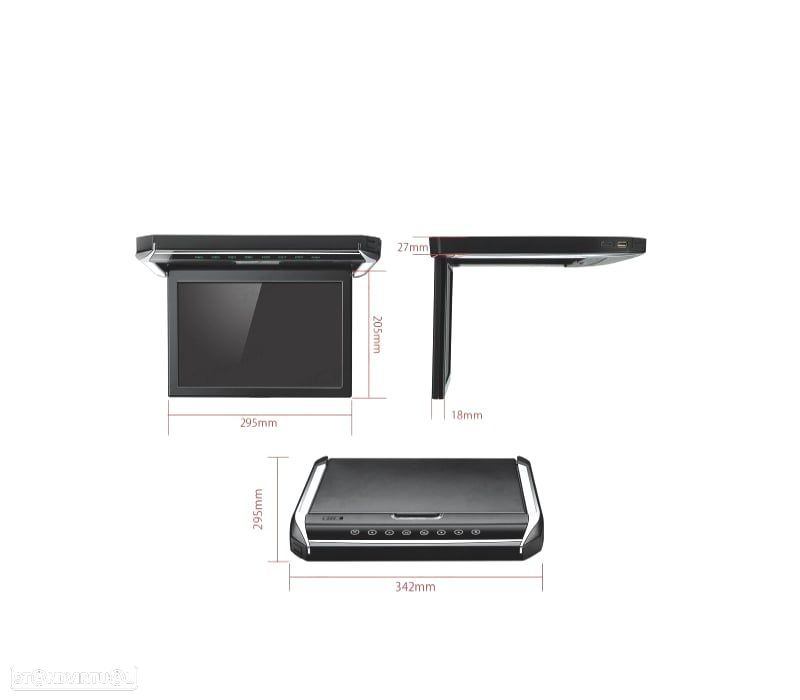 ECRA DE TECTOO DE 12,1" HD COM HDMI 1080P USB SD Y LUZ - 3