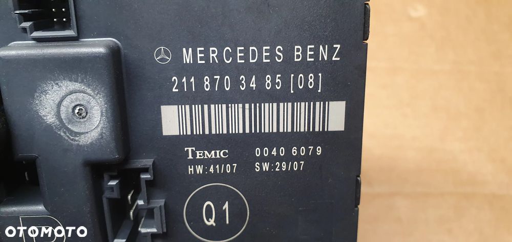 Moduł sterownik drzwi prawy tył Mercedes E Klasa W211 Lift A2118703485 - 4