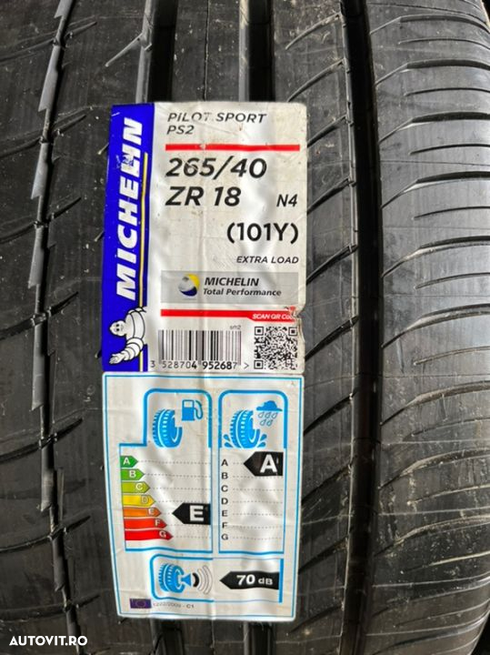 vând 2 anvelope 265/40/18 Michelin de vară noi - 2