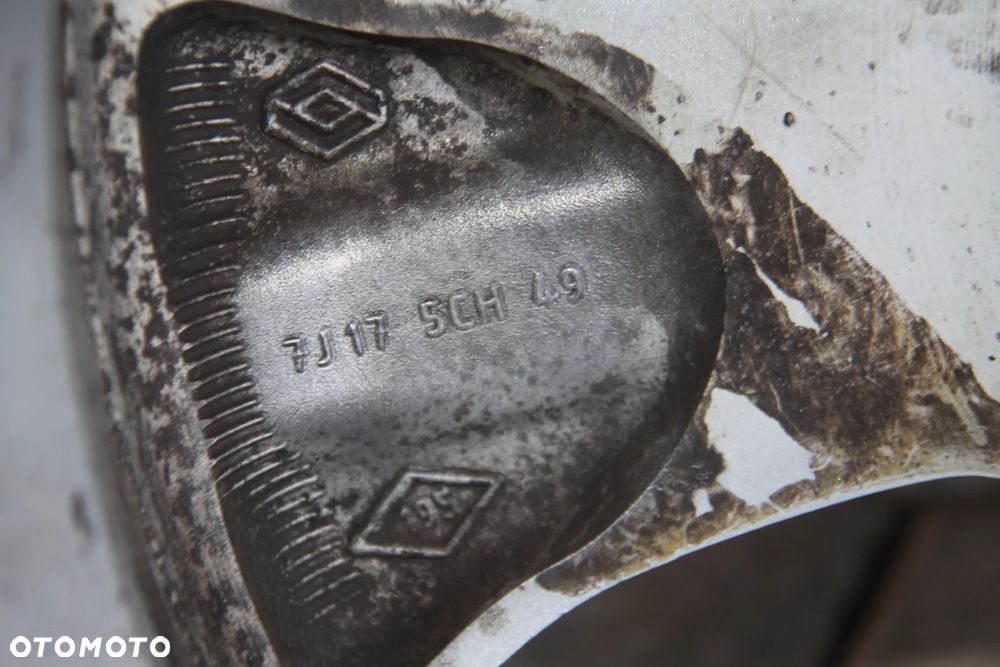 Koła Alufelgi 17 cali 5x114.3 7JX17 ET 49 RENAULT - 22