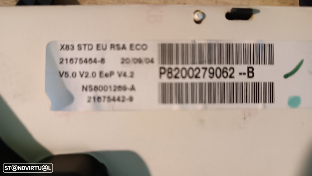 QUADRANTE / PAINEL DE INSTRUMENTOS RENAULT TRAFIC II / OPEL VIVARO 8200279062-B - 2