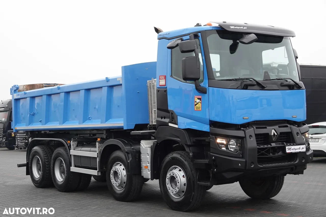 Renault K 460 / 8x4 / BASCULANTE / HIDROBOARD / BORDMATIC / EURO 6 - 12