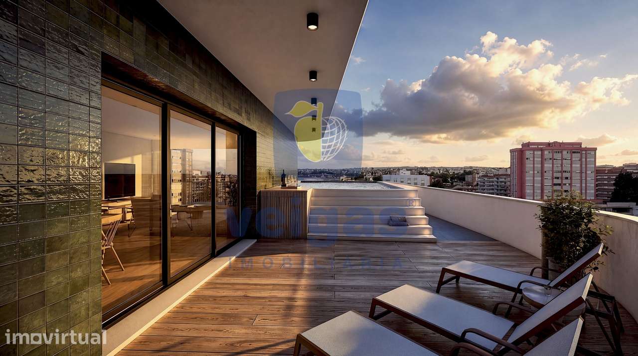 Apartamento T5 - Penthouse com piscina, em fase final de construção. 4 - Grande imagem: 5/9