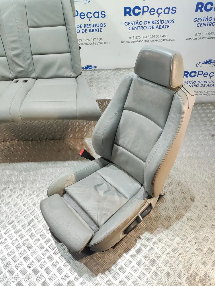 Conjunto de bancos em pele Cinzentos BMW Serie 1 E88 Cabrio Pack M - 10