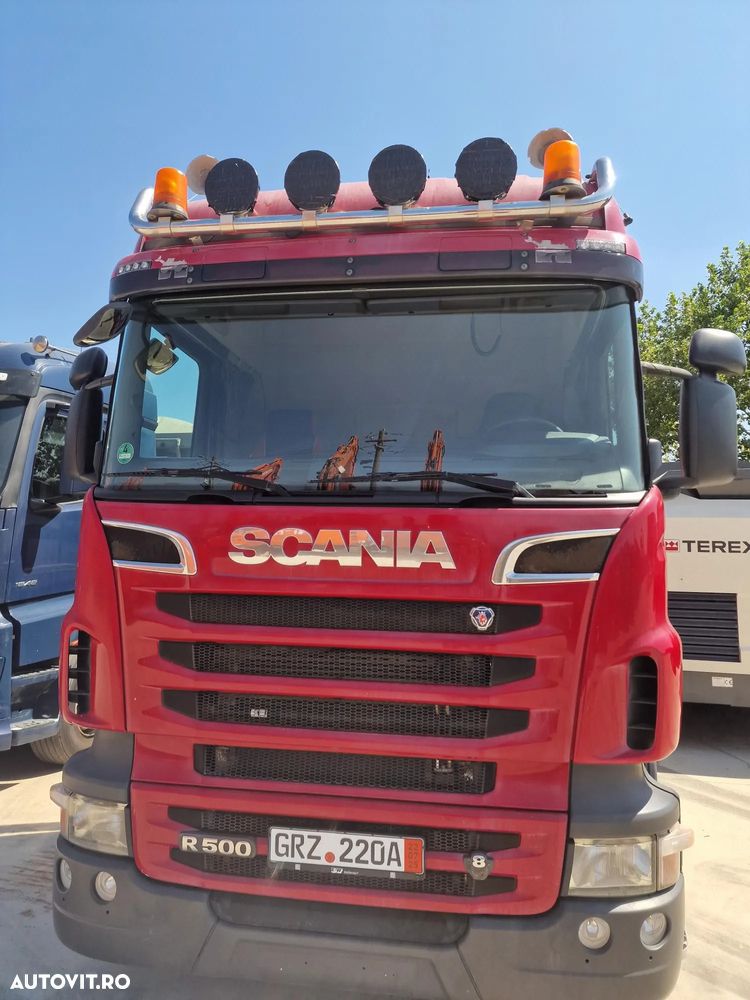 Scania V8 cu 500CP, 2011, 599.690km, 6x2 cu axa liftabila si viratoare, Cutie viteze automata, Anvelope 315/80R22,5 90% bune, Kit basculare, rezervor 600l, goarne, proiectoare, Carte identitate, rulat in Germania, PROMOTIE 28.900 EUR+Tva - 3