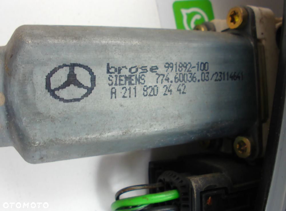 Mercedes E Klasa W211 Mechanizm podnoszenia szyby tył prawy lewy - 3