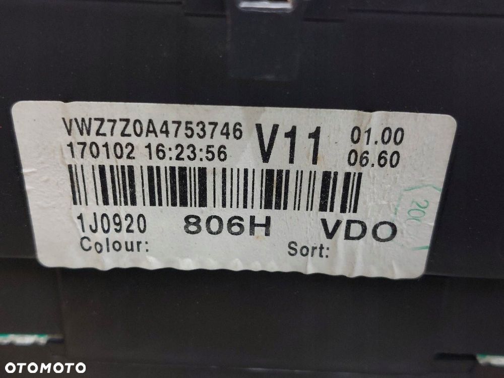 ZESTAW STARTOWY VOLKSWAGEN GOLF IV 1.9 TDI 038906019FF 1J0920806H - 5