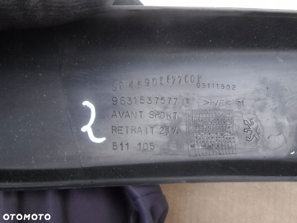 PEUGEOT 206 LISTWA ZDERZAKA PRZÓD NOWA ORYGINAŁ - 2