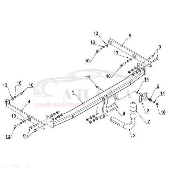 Hak Holowniczy Odkręcany Do Renault Scenic Iii 2009-2016 - 5