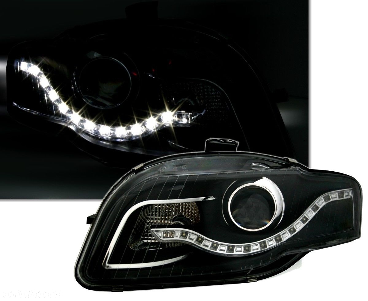 Lampy Reflektory AUDI A4 B7 04-08R LED DO DZIENNEJ - 2