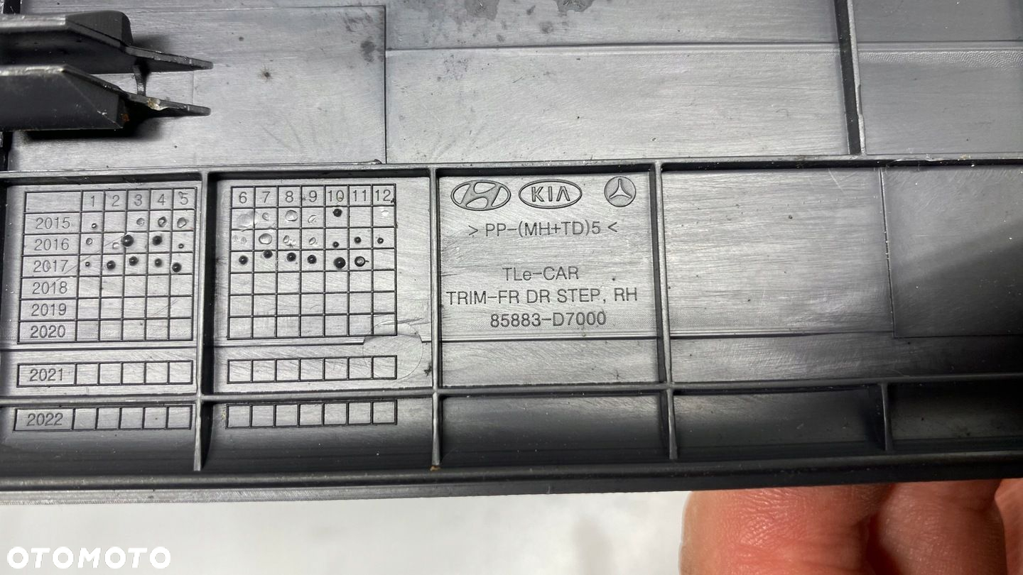 HYUNDAI TUCSON II III LISTWA NAKŁADKA PROGU PROGOWA PRZÓD PRZEDNIA 15-21 - 5