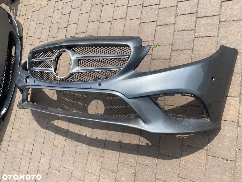 MERCEDES C KLASA W205 LIFT ZDERZAK PRZOD CALY ORG - 2