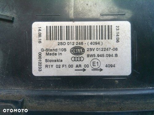 AUDI A4 B9 8W SEDAN 15-19 LED LAMPA TYLNA PRAWA KLAPA ORYGINAŁ 8W5945094B - 5