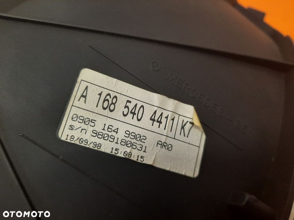 MERCEDES-BENZ A 160 W168 97-01 ZEGARY LICZNIK A1685404411 - 6