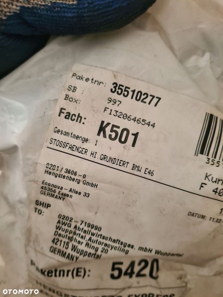 zderzak tylny bmw serii 3 e46 - 2