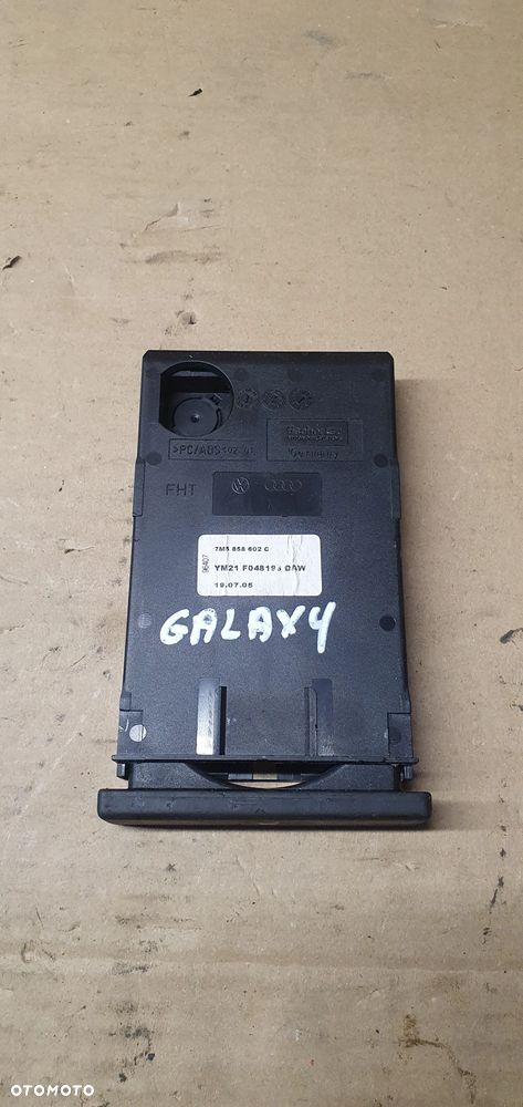 Schowek uchwyt na kubek Ford Galaxy 7M5858602C - 1