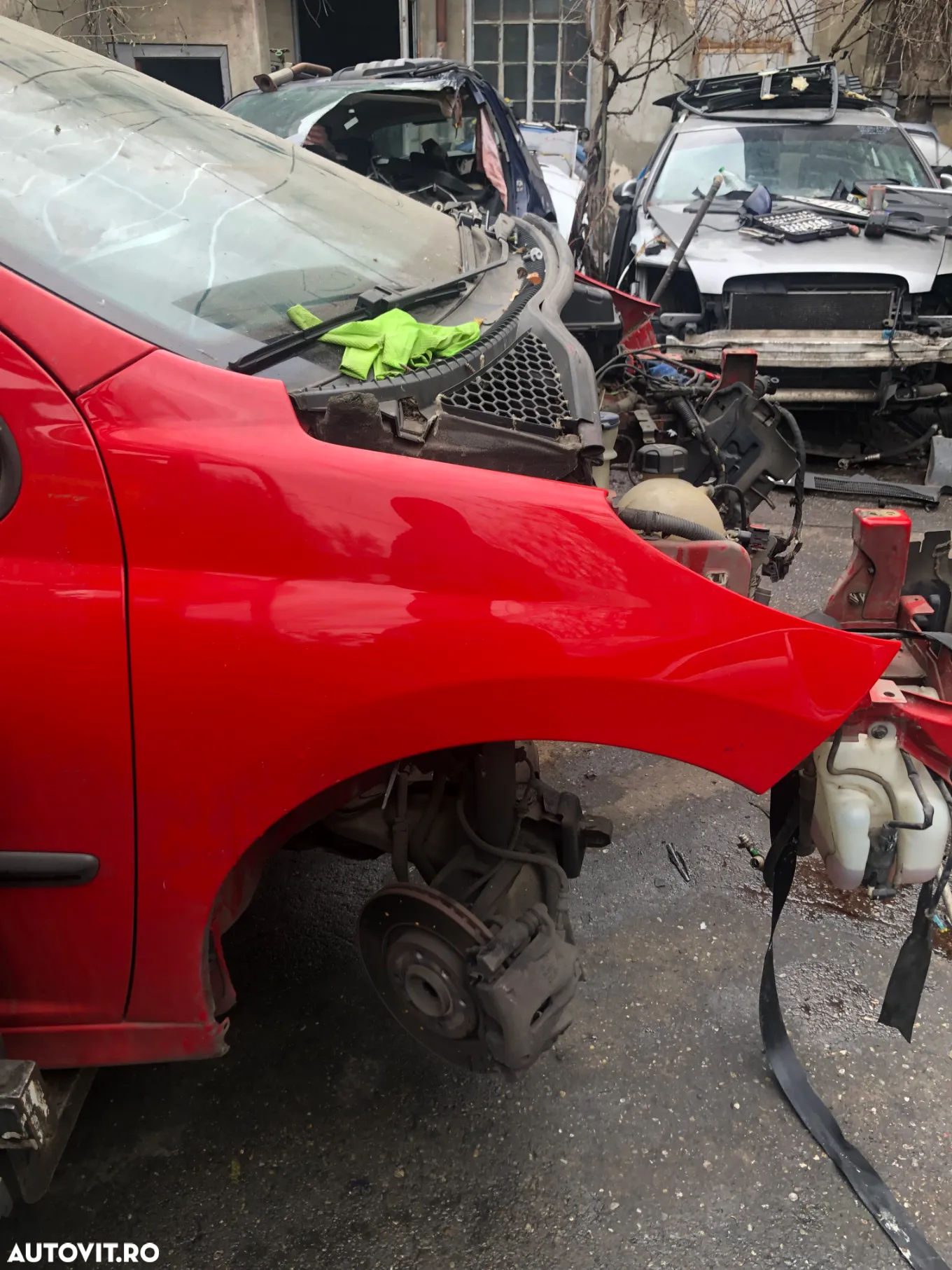 Aripa stanga/Aripa dreapta fata Peugeot 207 rosu - 8