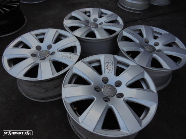 Jogo De Jantes Jgjant1100 AUDI A6  4F FASE 1 2006 2.7TDI V6 24V 4X4 180CV 4P PRETO 45 7.5Jx16 5X112 56.7MM - 3