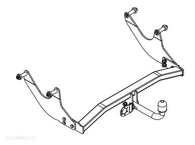 HAK HOLOWNICZY Z KULĄ ODKRĘCANĄ NA DWIE ŚRUBY DACIA LOGAN KOMBI MCV 2II od13 - 8