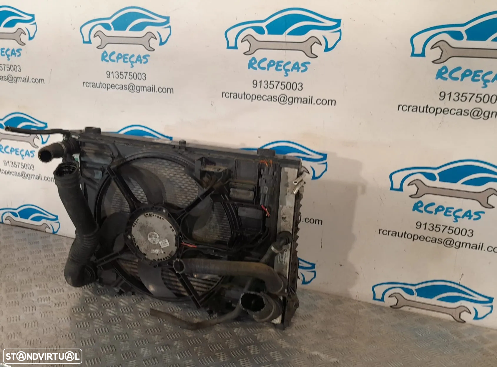 RADIADOR VENTILADOR INTERCOOLER BMW SERIE 5 E60 SEDAN CARRO 64509122827 9122827 17117795878 7795878 17517787446 7787446 17217787447 7787447 TERMOVENTILADOR - 8