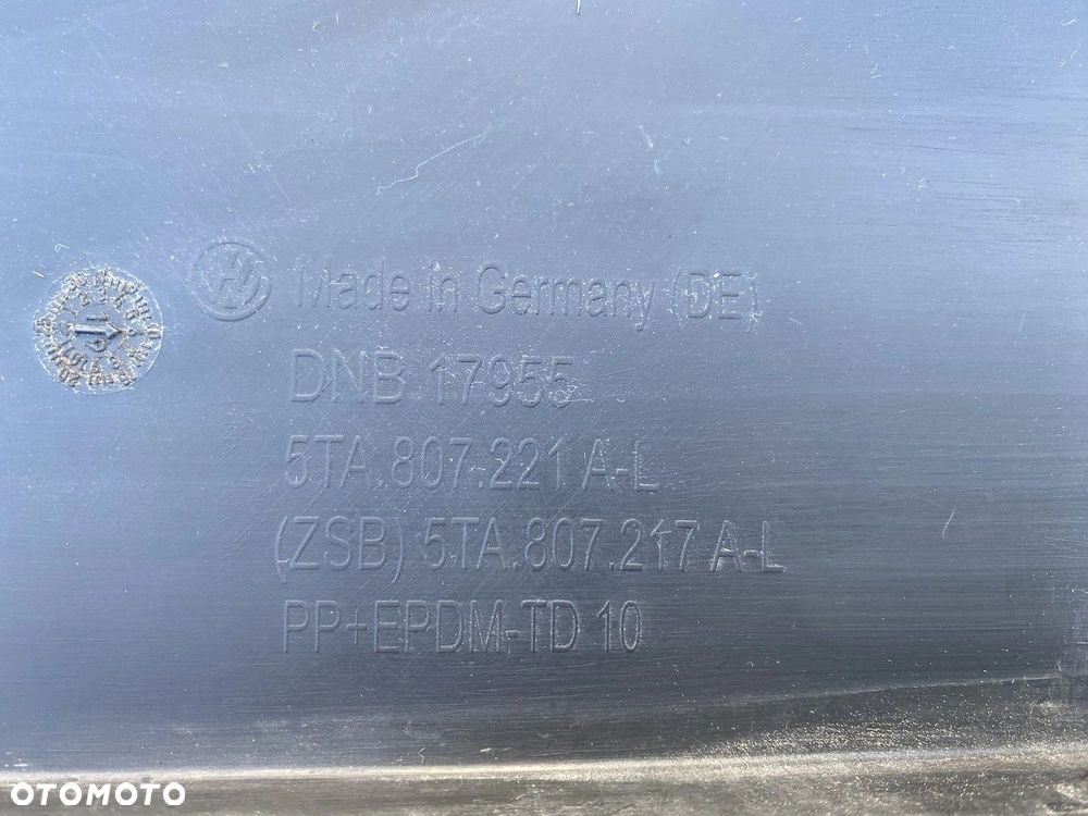 ZDERZAK PRZÓD PRZEDNI VW TOURAN II 5TA 15- 5TA807221AL - 10